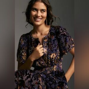 Anthropologie The Somerset maxi dress: velvet edition